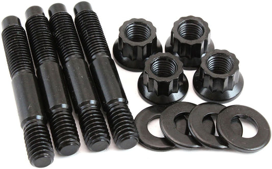 AF37-1051 - Carburettor Stud Kit to Suit 1/2" Spacer, 2.225" (56mm) OAL - Black Finish 12 Point Head, 8740 Material, Sold as a Pack of 4