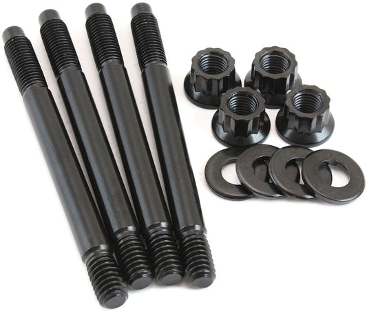 AF37-1053 - Carburettor Stud Kit to Suit 2" Spacer, 3.70" (94mm) OAL - Black Finish