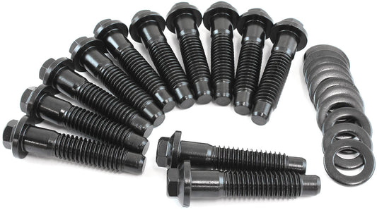 AF37-1215 - CHRYSLER INTAKE BOLTS BLACK 12POINT HEAD SMALL BIG BLOCK