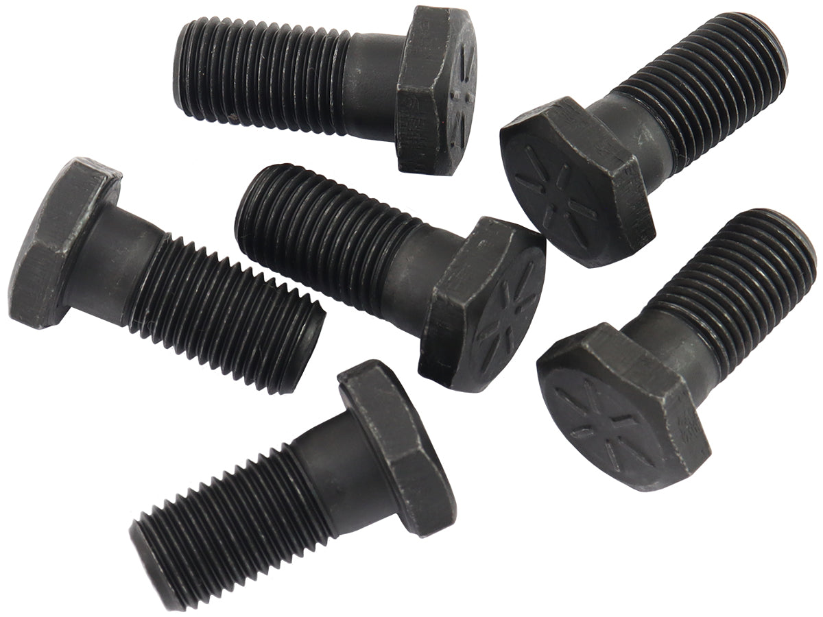 AF37-1300 - FLYWHEEL BOLTS 7/16-20 1" UHL CHEV FORD PACK OF 6