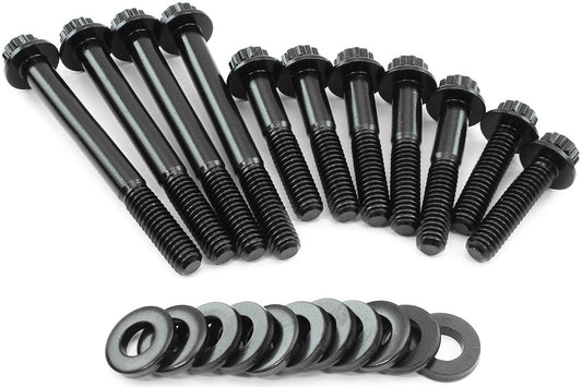 AF37-1603 - FORD CLEVELAND WATER PUMP BOLTKIT 351C 12 POINT BLACK