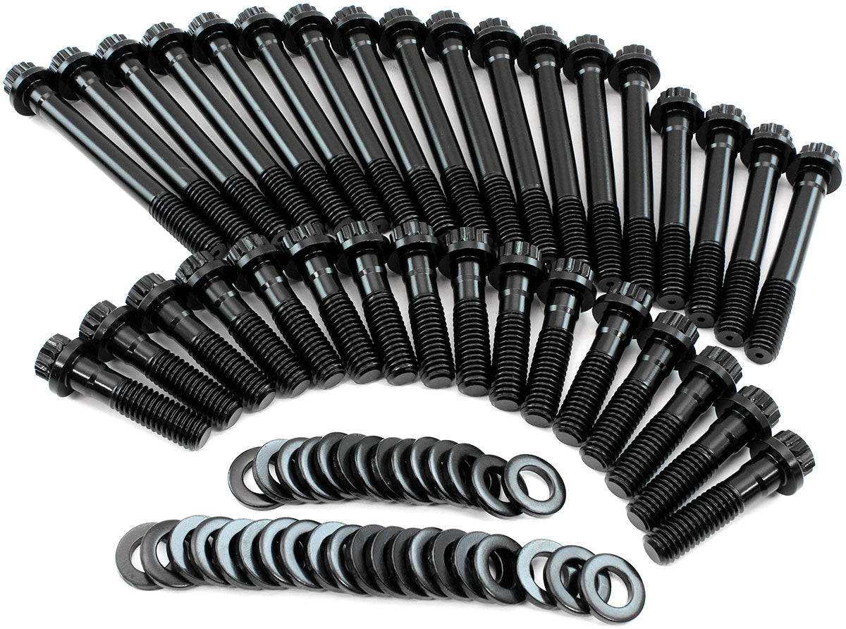 AF37-2100 - SMALL BLOCK CHEV HEAD BOLT KIT12 POINT 23 DEG OEM IRON HEADS