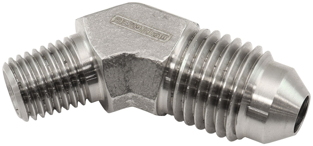 AF382-02 - S/S 45 DEG 1/16" NPT TO -4AN