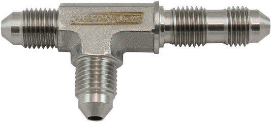 AF389-03 - STAINLESS -3AN BULKHEAD ON THERUN TEE STAINLESS STEEL
