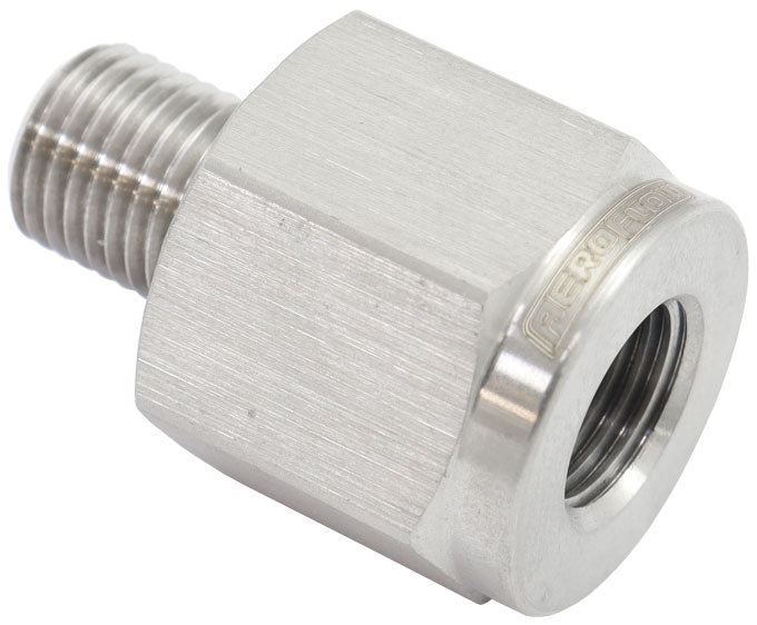 AF391-03-M10SS - 3/8"-24 PIPE REDUCER MALE TO M10 x 1.0 INVERTED FLARE BRAKE