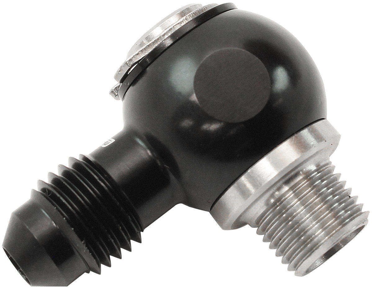 AF392-04-02 - 1/8" NPT BANJO KIT -4AN S/S BOLT ADAPTER BLACK ALLOY