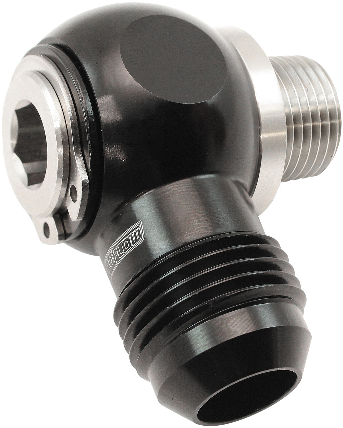 AF392-10-06 - 3/8" NPT BANJO KIT -10AN S/S BOLT ADAPTER BLACK ALLOY