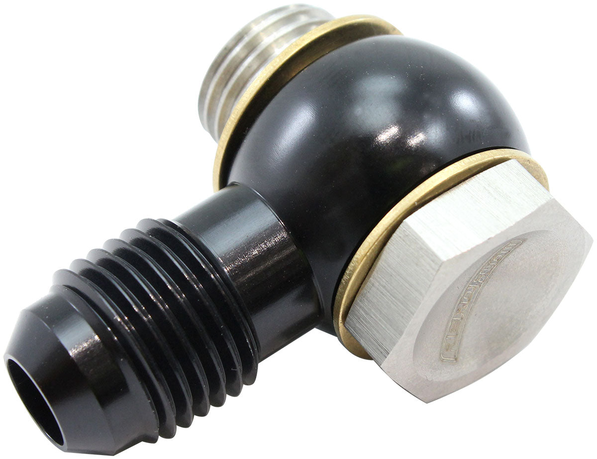 AF398-06 - 1/4" NPSM SHORT BANJO KIT -6ANS/S 4L80E TRANS FITTING SINGLEALLOY Aeroflow - AF 398-06