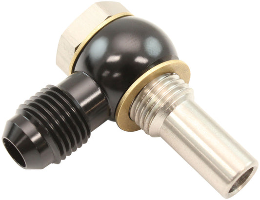 AF398-06L - 1/4" NPSM TAIL BANJO KIT -6AN S/S 4L80E TRANS FITTING SINGLEALLOY Aeroflow - AF 398-06L