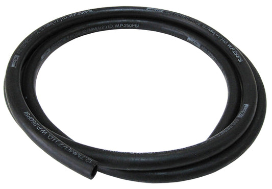 AF400-04-1MBLK - BLACK PUSH LOCK HOSE -4 (1/4")1M RUBBER 6.4mm ID 12.0mm OD