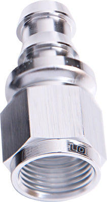 AF401-08S - STRAIGHT PUSH LOCK END -8AN SILVER NO CLAMP REQUIRED