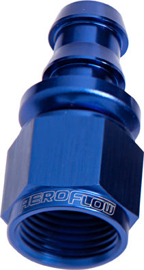 AF401-10 - STRAIGHT PUSH LOCK END -10AN BLUE NO CLAMP REQUIRED