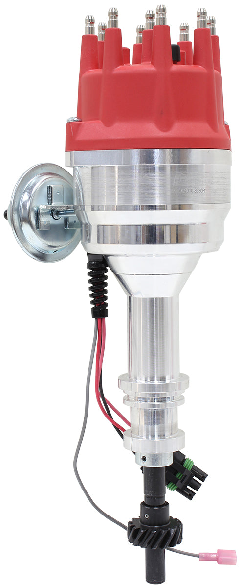 AF4010-8350R - FORD 302 351C 429 460 READY TO RUN, VAC ADVANCE RED CAP DIST - AF 4010-8350