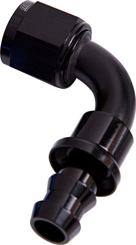 AF403-08BLK - 90 DEG PUSH LOCK END -8AN BLACK NO CLAMP REQUIRED