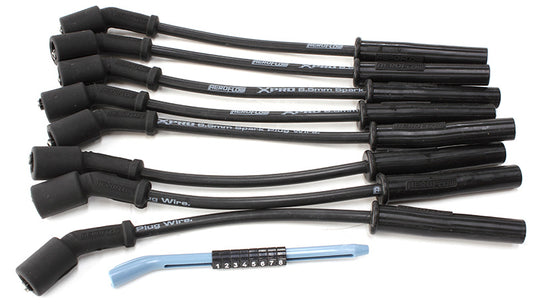 AF4030-32823 - Xpro Black 8.5mm Spark Plug Wire Sets Fits GM LS2/LS3 engines, 12" length