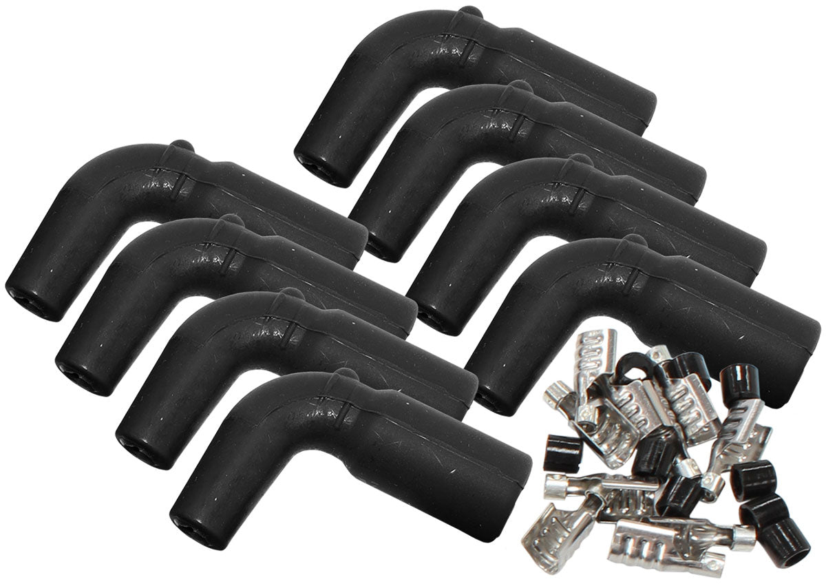 AF4030-3303-8 - COIL BOOTS & TERM LS (8 PACK) 90 DEG. 8 BOOTS & 8 TERMINALS