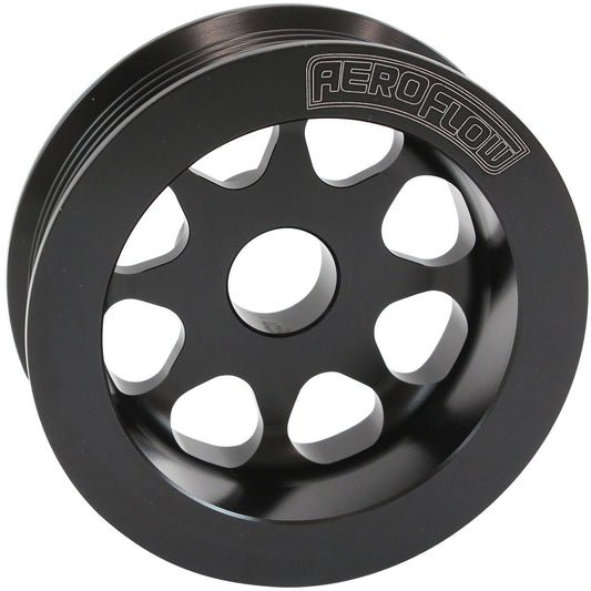 AF4080-0006BLK - LARGE ALTERNATOR PULLEY 2JZ TOYOTA 1JZ BLACK 3.3" 82mm