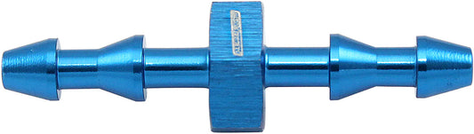 AF410-01 - 3mm PUSH LOCK BARB JOINER BLUE 1/8" MALE TO MALE BARB