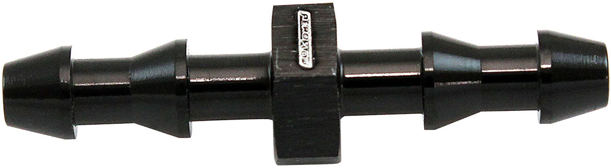 AF410-02BLK - 4mm PUSH LOCK BARB JOINER BLACK 5/32" MALE TO MALE BARB
