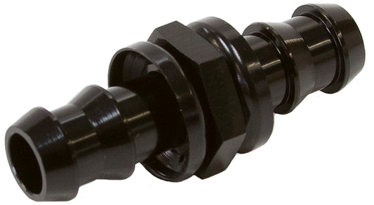 AF410-04BLK - -4 PUSH LOCK BARB JOINER BLACK 1/4" MALE TO MALE BARB