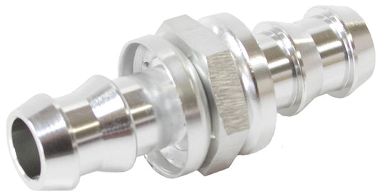 AF410-06S - -6 PUSH LOCK BARB JOINER SILVER 3/8" MALE TO MALE BARB
