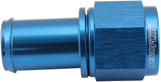 AF411-08-10 - FEMALE -8AN TO 5/8" BARB BLUE WITH TUBE NUT