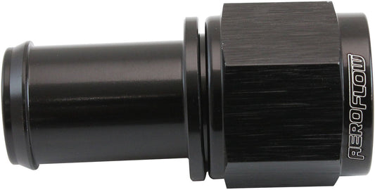 AF411-08-10BLK - FEMALE -8AN TO 5/8" BARB BLACK WITH TUBE NUT