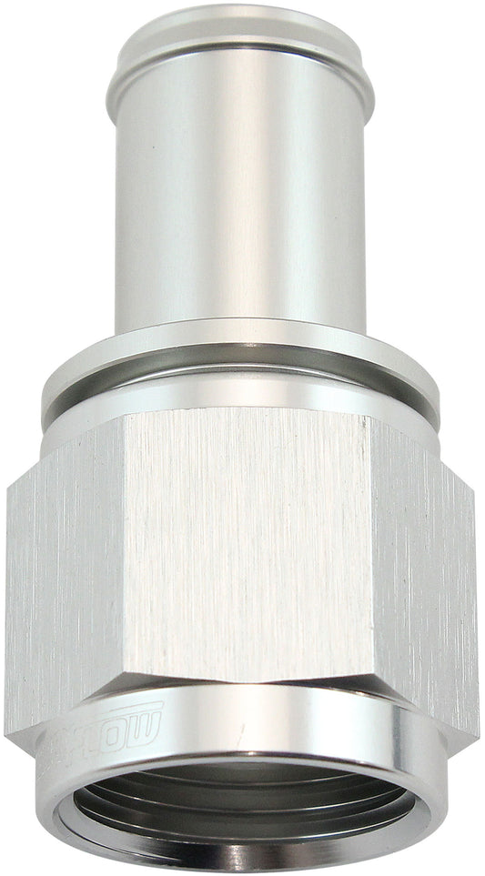 AF411-10S - FEMALE -10AN TO 5/8" BARB SILVER WITH TUBE NUT