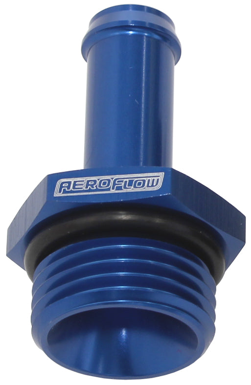 AF414-06-04 - -6ORB TO 1/4" PUSH ON BARB BLUE