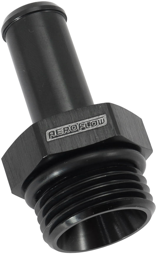 AF414-10-08BLK - -10ORB TO 1/2" PUSH ON BARB BLACK STRAIGHT BARB