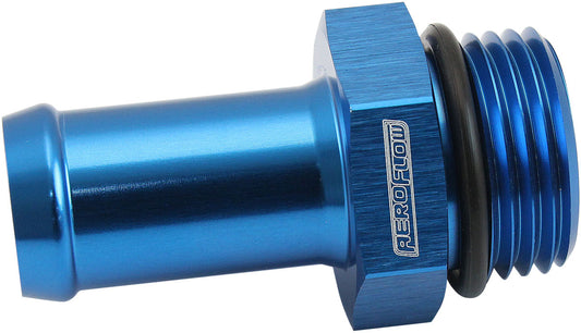 AF414-10-10 - -10ORB TO 5/8" PUSH ON BARB BLUE STRAIGHT BARB