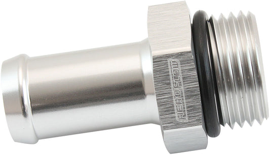 AF414-10-10S - -10ORB TO 5/8" PUSH ON BARB SILVER STRAIGHT BARB