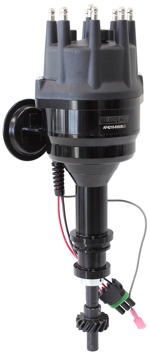 AF4210-8350BLK - FORD 302 351C 429 460 READY TO RUN, VAC ADVANCE BLACK CAP DIST - AF 4210-8350BLK