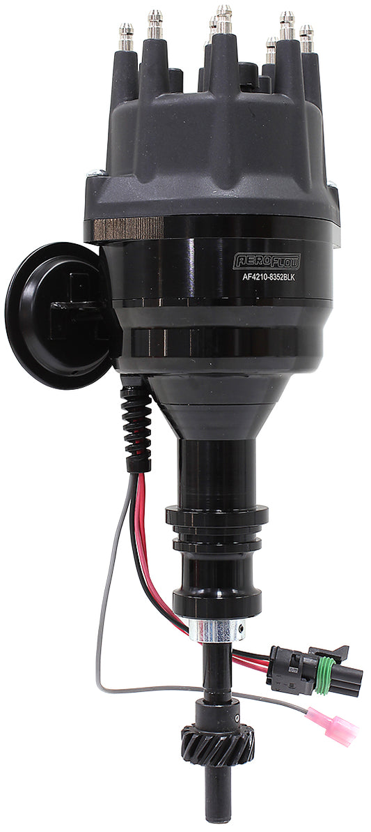 AF4210-8352BLK - SB FORD 289 302W READY TO RUN DIST, VAC ADV SBF BLACK CAP