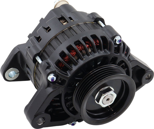 AF4271-1500 - NISSAN SR20 130AMP HIGH OUTPUTALTERNATOR BLACK FINISH