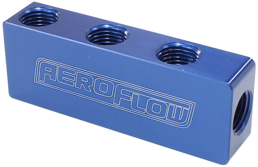 AF456-01-06 - COMPACT DISTRIBUTION BLOCK 1 IN, 6 OUT ALL PORTS 1/8" NPT