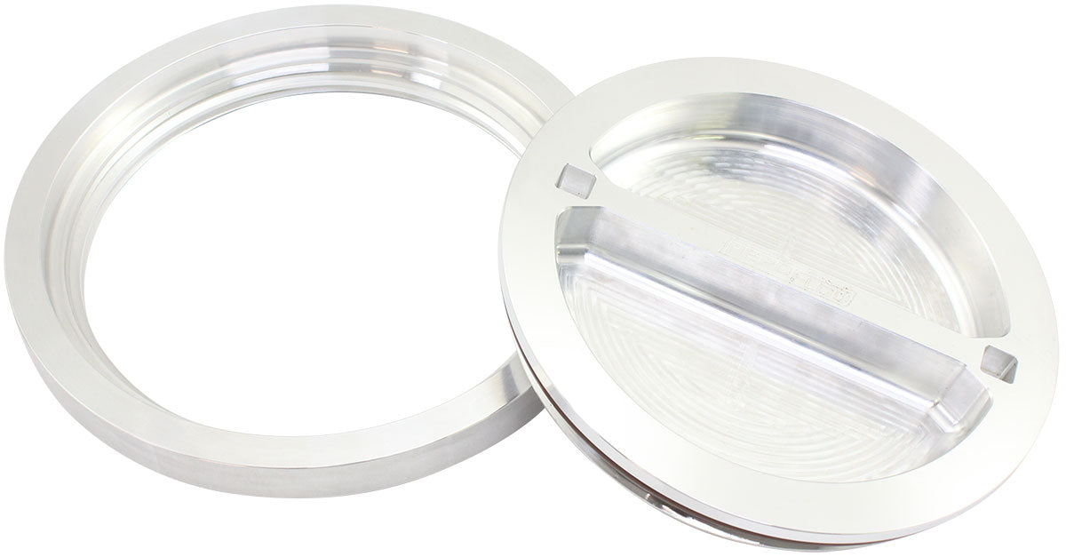 AF464-96 - 6" WELD BUNG AND RAW CAP ALLOY ICE BOX FEMALE WELD-ON WATER Aeroflow - AF 464-96