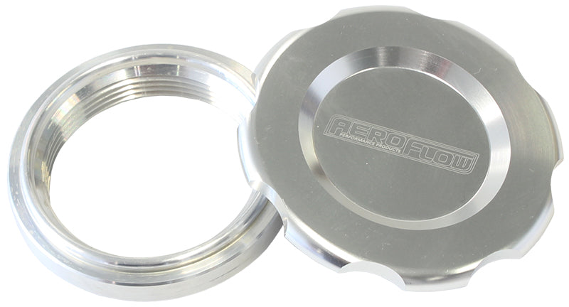 AF465-48S - 3" WELD BUNG AND SILVER CAP LOW PROFILE FEMALE WELD-ON