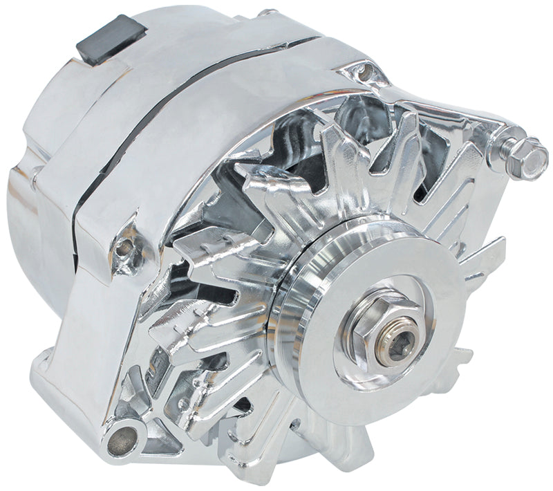 AF4873-1100 - FORD ALTERNATOR 100 AMP 1 OR 3 WIRE CHROME