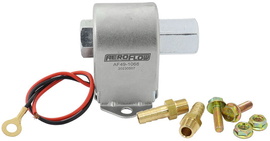 AF49-1068 - 4 - 7 PSI 35 GPH INLINE FUEL PUMP METAL 1/8" NPT FACET 5/16" Aeroflow - AF 49-1068