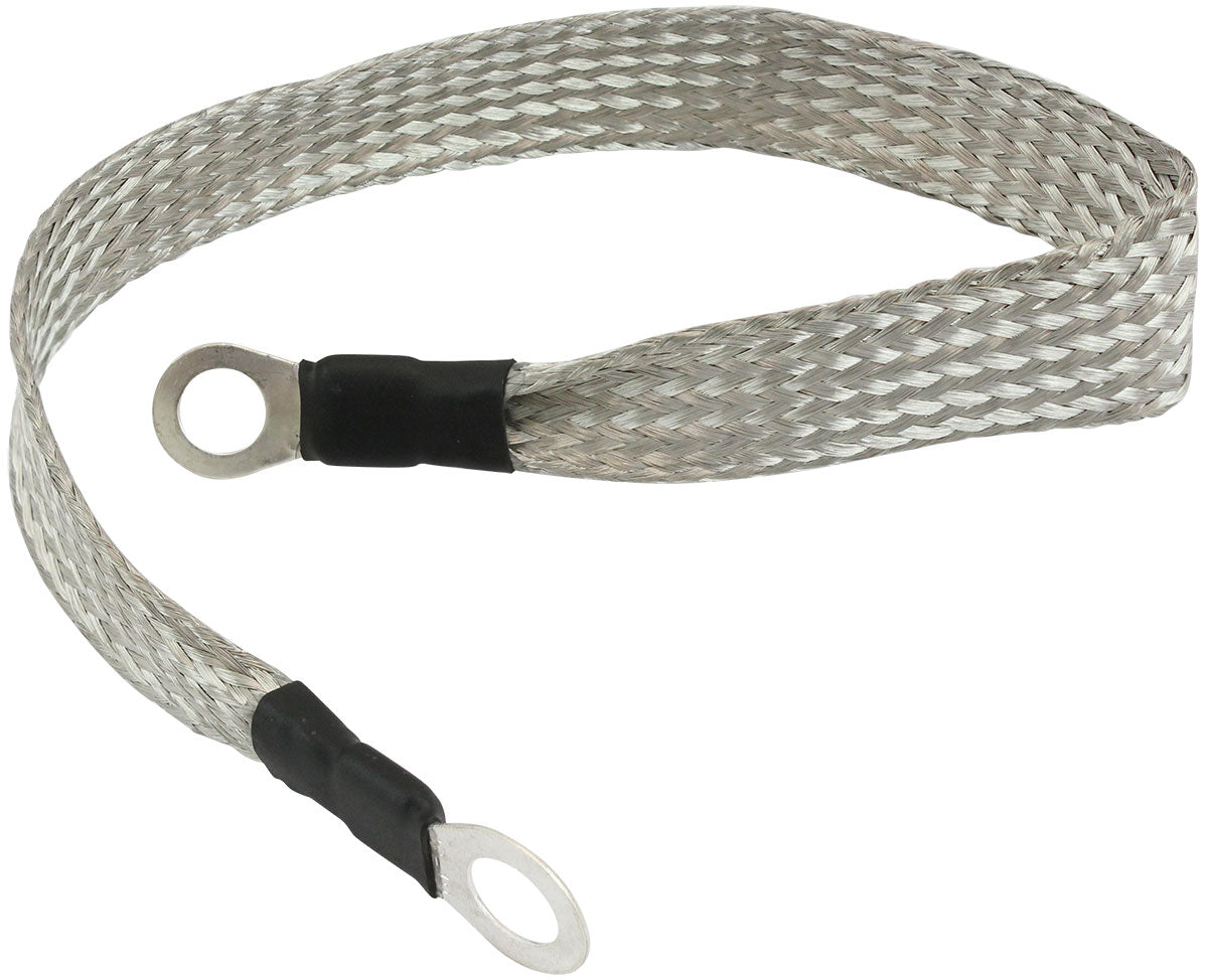 AF49-1094 - EARTH STRAP 400mm LONG GROUND ALTERNATOR 5/16" 3/8" EYELET