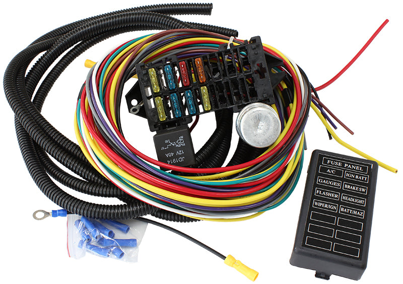 AF49-1500 - 8 CIRCUIT UNIVERSAL WIRING HARNESS 8 FUSE 12V