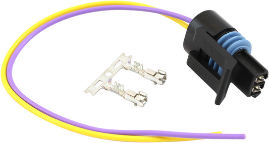 AF49-1599 - GM BLACK MULTI PURPOSE 2 PIN PIGTAIL PLUG PINS AC DELCO