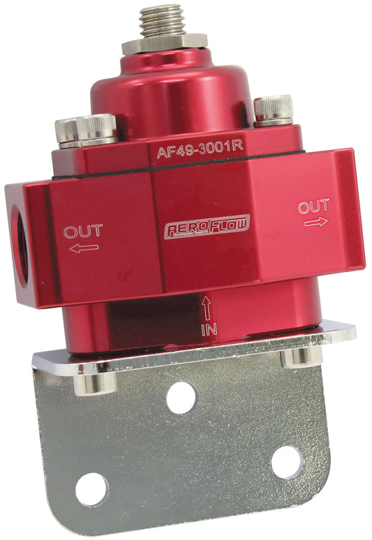 AF49-3001R - RED STYLE REG 1-11 PSI ADJUSTABILLET 1In 2 Out -8 ORB PORTS