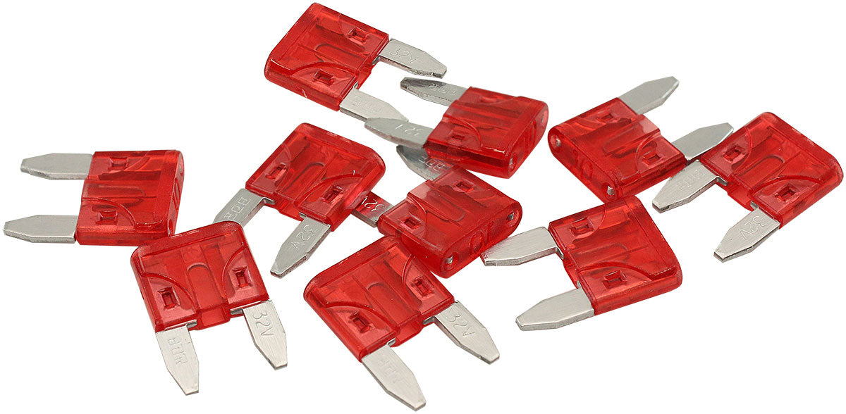 AF49-4018 - 10 AMP MINI BLADE FUSE RED BODY COLOUR 10 PACK