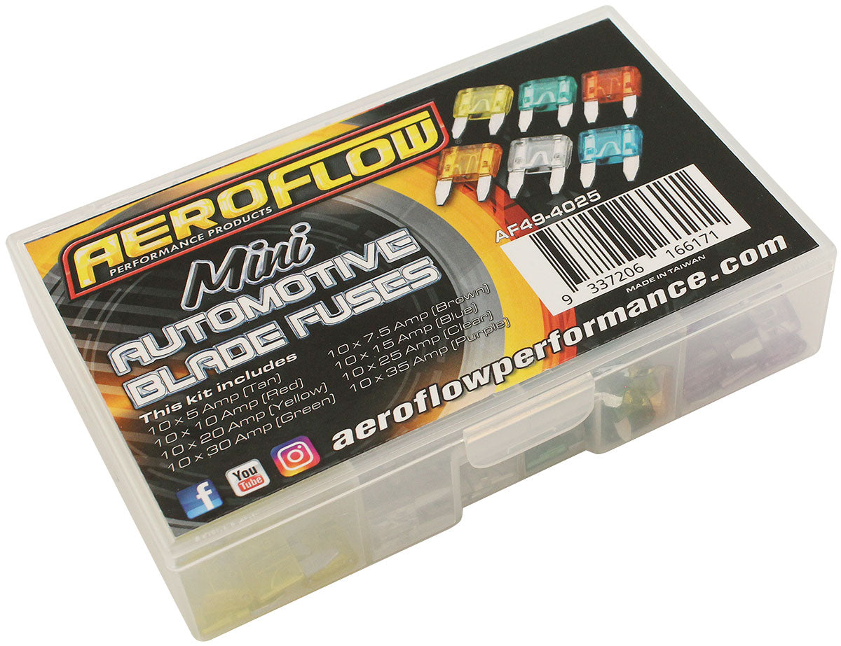 AF49-4025 - BULK MULTI PACK MINI BLADE FUSE 80 PACK 5AMP TO 35AMP