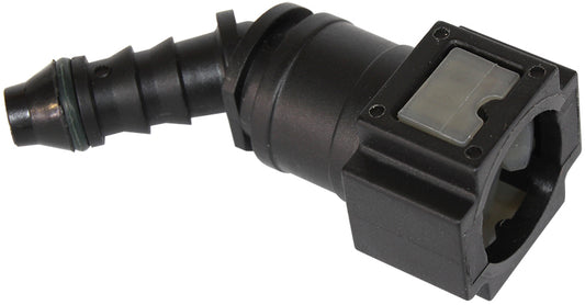 AF49-7001 - PUSH ON 5/16" EFI FITTING TO 5/16" / 7.94MM BARB 45 DEGREE