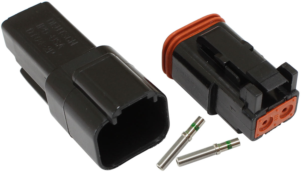 AF49-9002 - WEATHERTIGHT 2 PIN CONNECTOR KIT DEUTSCH DT STYLE BLACK