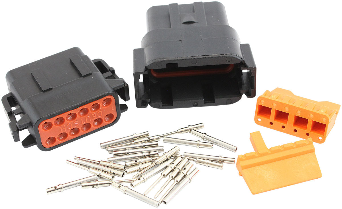 AF49-9112 - WEATHERTIGHT DTM 12 PIN BLACK CONNECTOR KIT DEUTSCH DTM STYL