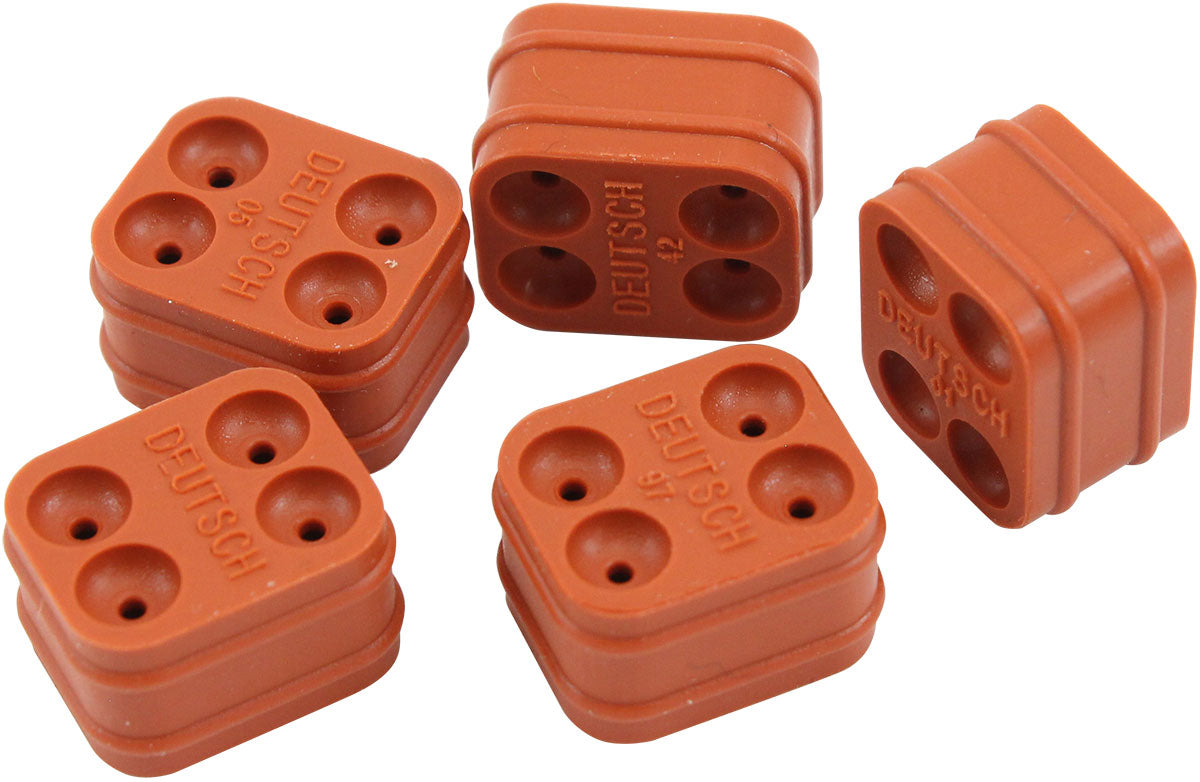 AF49-9142 - WEATHERTIGHT DTM WIRE SEAL 4 PIN PACK OF 5 DEUTSCH CONNEC